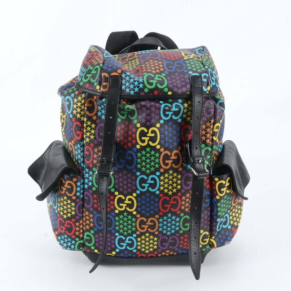 Gucci GG Psychedelic 598140 Leather Backpack, Shoulder Bag, Handbag, Business...